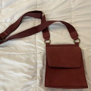 Target burnt red purse